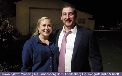 Congrats Katie & Scott, Downingtown Wedding DJ, Landenberg Barn, Landenberg PA