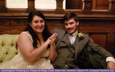 Congrats Rachel & Joe, Downingtown Wedding DJ, Parque  Ridley Creek, Newtown Square PA